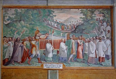 The Burial of St. Primus and St. Felicianus by Antonio Tempesta